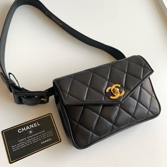 Authentic CHANEL Vintage Quilted CC Waist Bum Bag - Picture 1 of 16